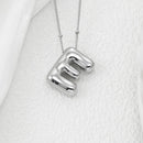 Copper Bubble Letter Pendant Necklace Style E One Size
