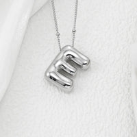 Copper Bubble Letter Pendant Necklace Style E One Size