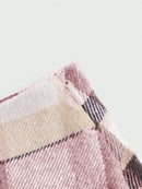 Pleated Plaid Mini Skirt