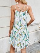 Printed Scoop Neck Cami Dress
