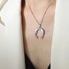 Gold Dolphin Jewelry Set with Necklace and Earrings Silver One Size