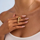 Elegant 18K Gold-Plated Minimalist Pendant Necklace for Modern Sophistication - Store 42