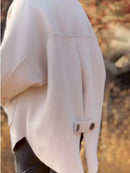 Full Size Button-Front Raglan Sleeve Coat Plus Size - Store 42