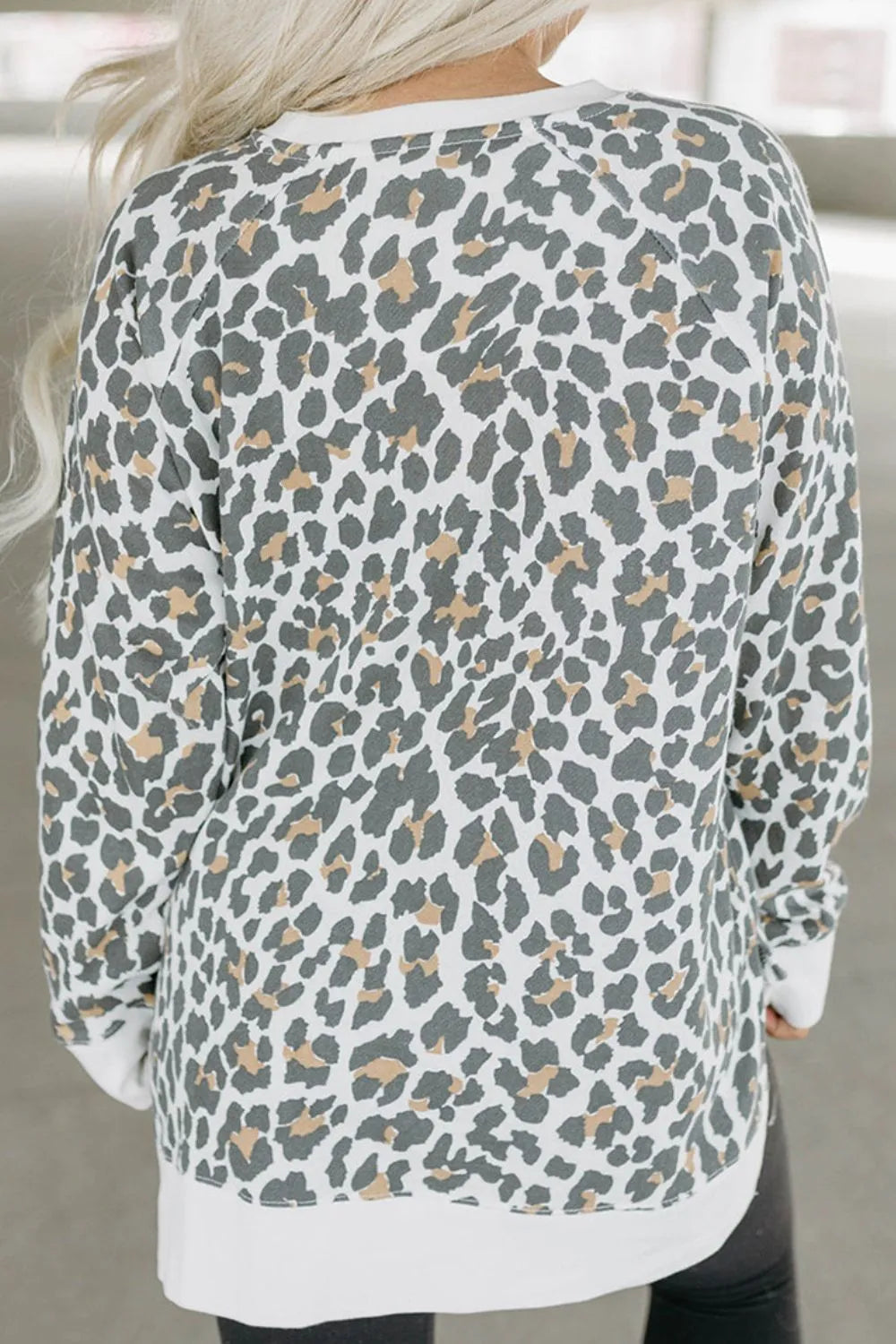 Trendy Leopard Print Long Sleeve T-Shirt for Women - Opaque, Slightly Stretchy Fabric