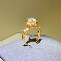 1 Carat Moissanite Zircon 925 Sterling Silver Ring - Store 42