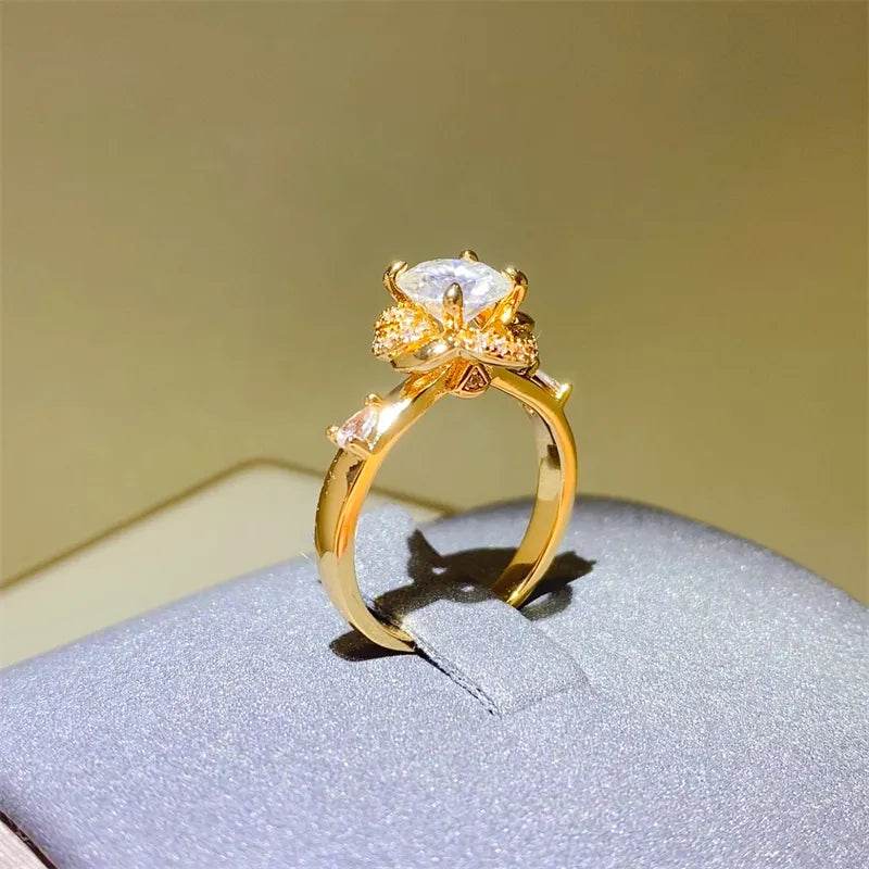 1 Carat Moissanite Zircon 925 Sterling Silver Ring - Store 42