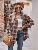 Oversized Plaid Button Up Shacket