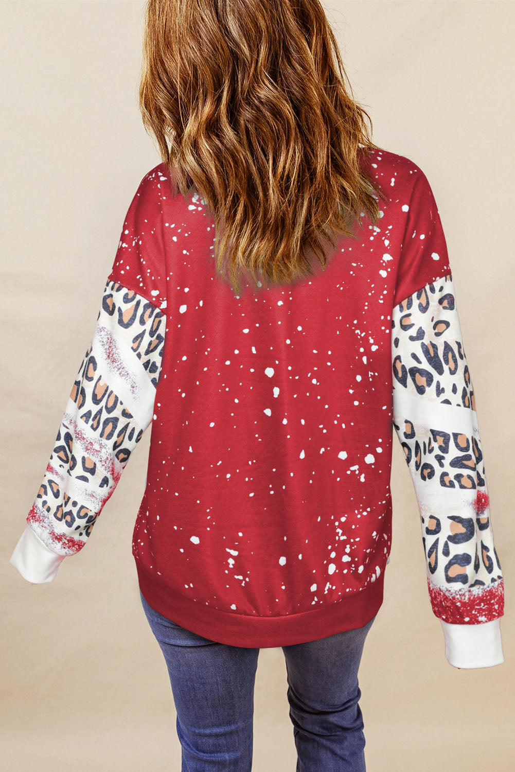 Cozy Christmas Tree Graphic Sweatshirt - Opaque, Slightly Stretchy, 95% Polyester Blend