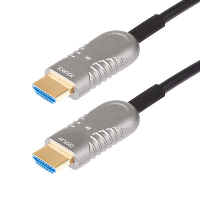 Startech 100ft Active Optical HDMI 2.1 Cable - 8K 60Hz, 48Gbps, Dynamic HDR, CMP Rated