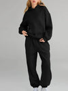 Full Size Kangaroo Pocket Hoodie and Joggers Set Plus Size - Store 42