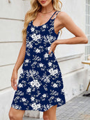 Printed Scoop Neck Cami Dress