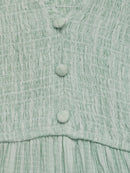 V-Neck Ruffled Cap Sleeve Dress