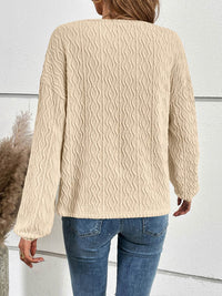 Ivy Lane Half Button Long Sleeve Top - Opaque, Slightly Stretchy, 95% Polyester, 5% Spandex - Store 42