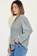 Basic Bae Full Size Ribbed Round Neck Long Sleeve T-Shirt - Store 42