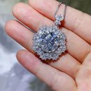 10 Carat Moissanite Necklace in 925 Sterling Silver with Certificate of Authenticity - Store 42
