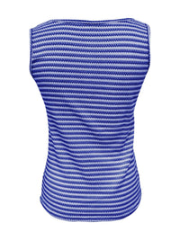 Striped Round Neck Tank Top