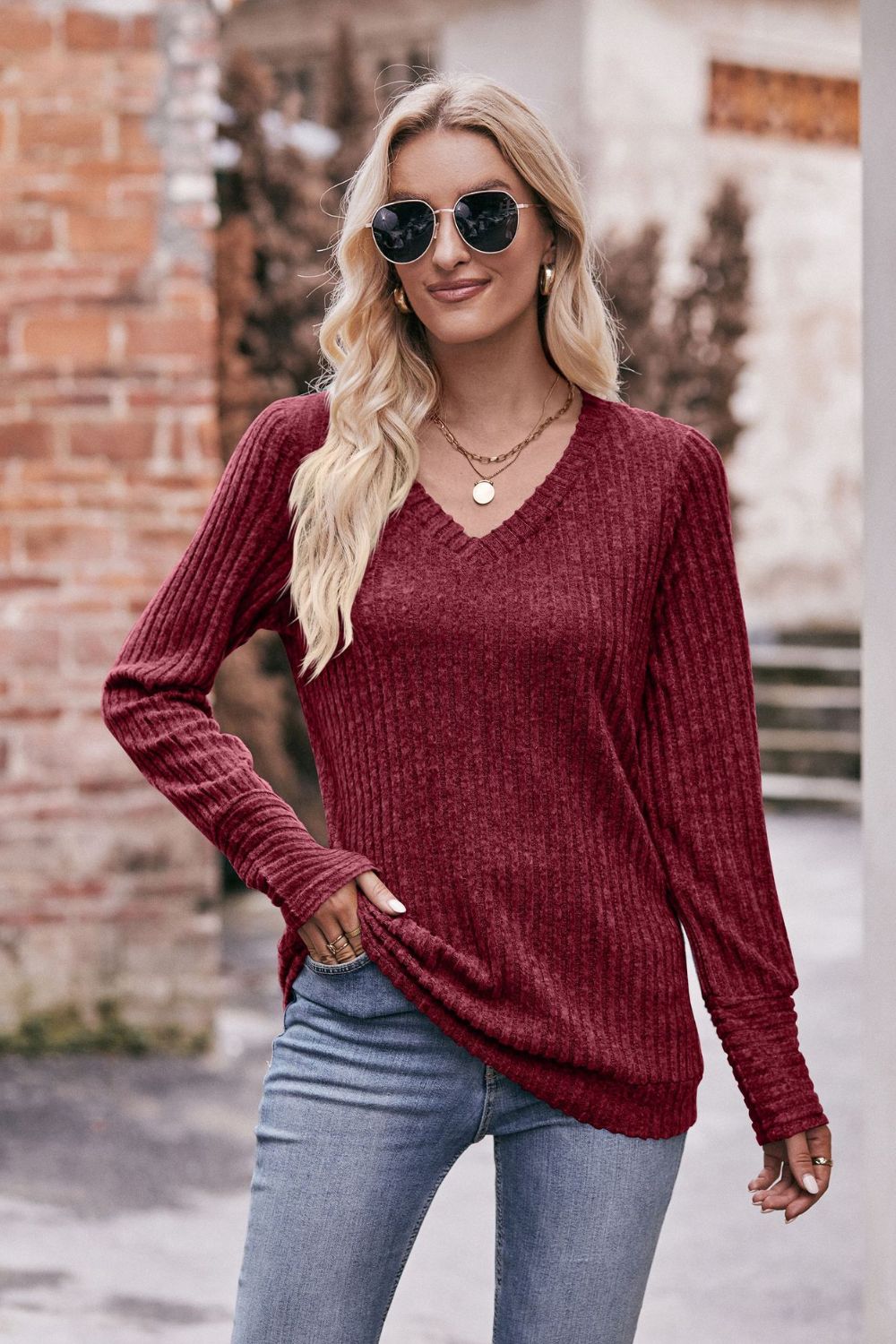 Burgundy / S