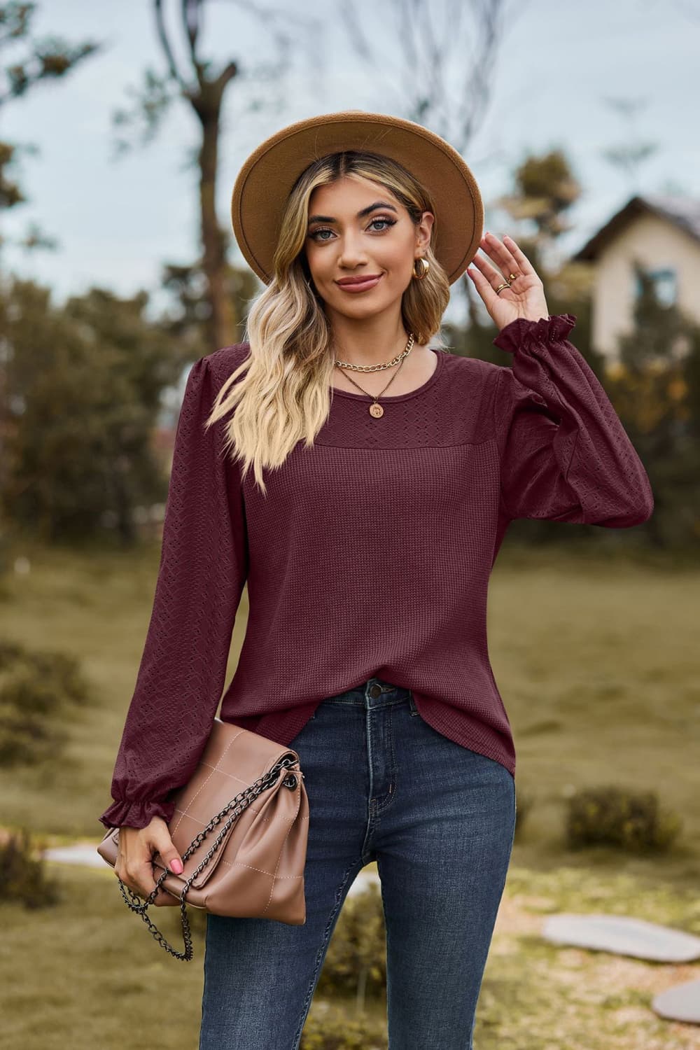 Burgundy / S