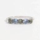 Elegant 925 Sterling Silver Rhinestone Ring - Dazzling Sparkle & Timeless Design - Store 42