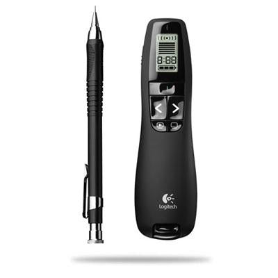 Logitech Professional Presenter R800 - 100 Ft Range Green Laser Pointer for Impactful Presentations