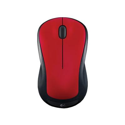 Logitech Wireless Mouse M310 - Full-Size Ergonomic Design with Nano-Receiver, Hands Red