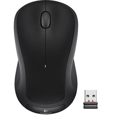 Logitech M310 Wireless Mouse - Comfortable Full-Size Design with Nano-Receiver in Black