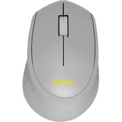 Logitech M330 Silent Plus Wireless Mouse - Ergonomic Design in Elegant Grey