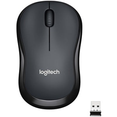 Logitech M220 Silent Wireless Mouse - 1000 DPI Optical, USB, 3 Buttons, Black