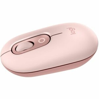 Logitech Pop Mouse in Rose - Stylish Wireless Mouse with Vibrant Colors and Comfort Design
