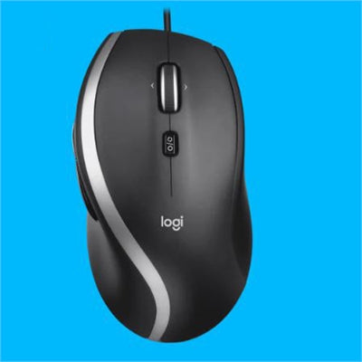 Logitech M500S Corded Mouse - Hyper-Fast Scrolling and 7 Productive Buttons for Efficiency