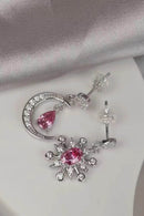 1 Carat Moissanite 925 Sterling Silver Moon & Star Earrings - Store 42