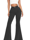 Full Size High-Waisted Raw Hem Flare Jeans Plus Size - Store 42