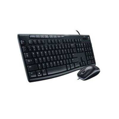 Logitech MK200 Wired Keyboard and Mouse Combo - USB Connectivity with One-Touch Controls