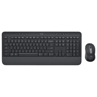 Logitech MK650 Combo for Business - Graphite Wireless Keyboard & Mouse Set, Brown Accents