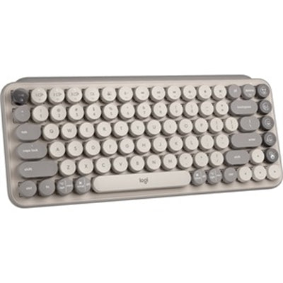 Logitech POP Keys Wireless Mechanical Keyboard - Mist Color, Compact Design & Customizable Keys