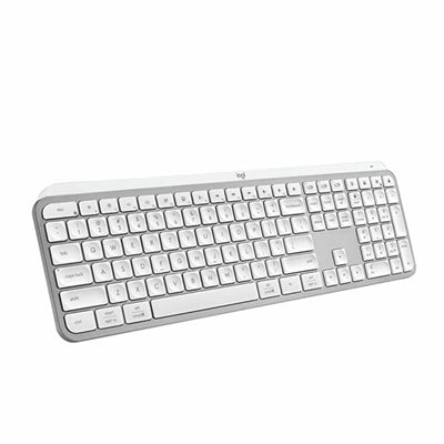 Logitech MX Keys S Wireless Keyboard in Pale Grey - Perfect for Comfort and Precision Typing