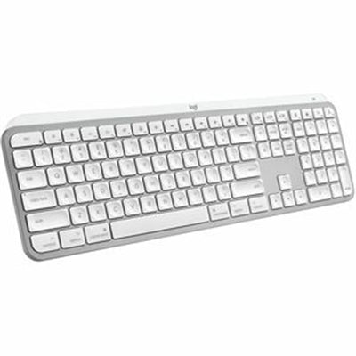 Logitech MX Keys S Wireless Keyboard For Mac - Ergonomic Design In Pale Grey