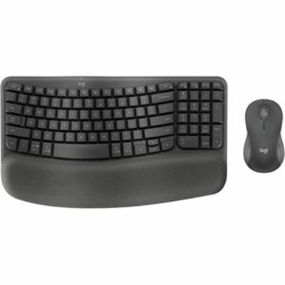 Logitech MK670 Wireless Wave Keys Combo - Ergonomic Design with Graphite Finish