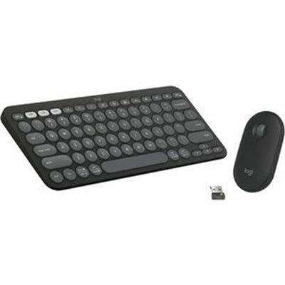 Logitech Pebble 2 Wireless Keyboard and Mouse Combo in Stylish Graphite Finish