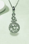 1 Carat Moissanite 925 Sterling Silver Pendant Necklace - Store 42