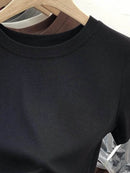 Slightly Stretchy 100% Polyester Crew Neck Short Sleeve T-Shirt for Everyday Comfort - Store 42