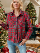 Plaid Long Sleeve Button-Down Shirt
