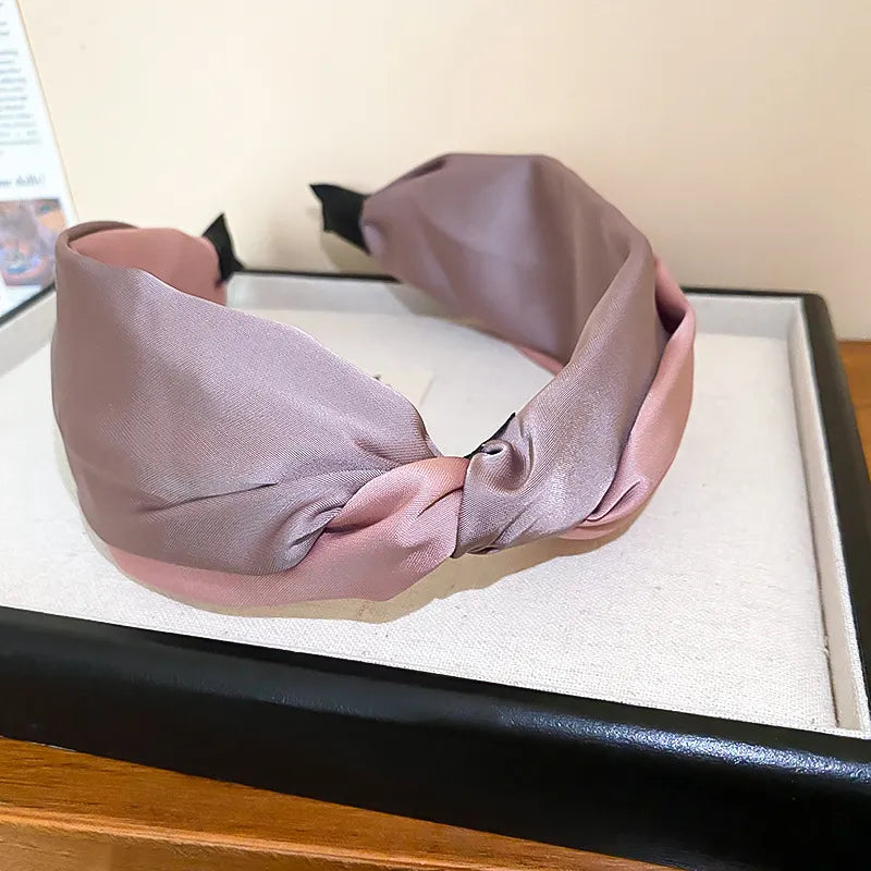 Stylish Contrast Cloth Headband - Soft, Lightweight Fabric, Perfect for All-Day Wear
