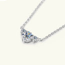 1.2 Carat Moissanite Necklace in 925 Sterling Silver | D Color VVS1 Clarity, Elegant Design - Store 42