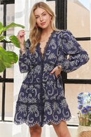 ADORA Puff Sleeve Floral Dress