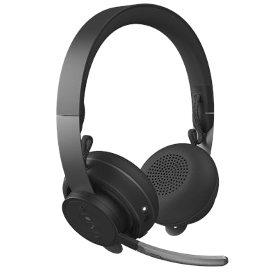 Logitech MSFT Zone Wireless Headset - Active Noise Cancellation, Teams Certified, Qi Charging