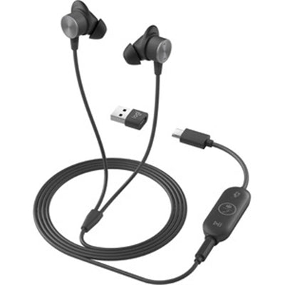 Logitech Zone Wired Earbuds for Microsoft Teams - High-Quality Sound and Comfort