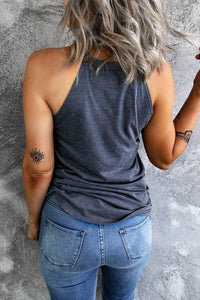 American Flag Heart Graphic Sleeveless Casual Tank Top – Perfect for Summer Celebrations - Store 42
