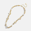 Elegant Rhinestone 14K Gold-Plated Beaded Necklace for Women - Imported Statement Jewelry - Store 42