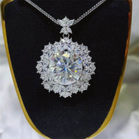 10 Carat Moissanite Necklace in 925 Sterling Silver with Certificate of Authenticity - Store 42